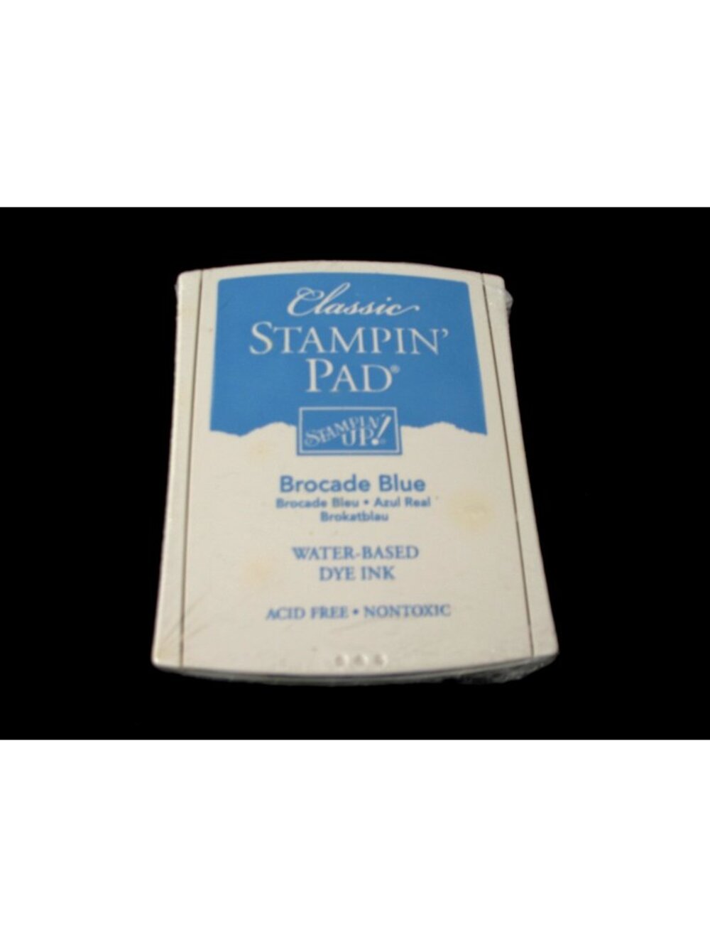 Stampin Up Ink BROCADE BLUE old style foam stamp pad NEW